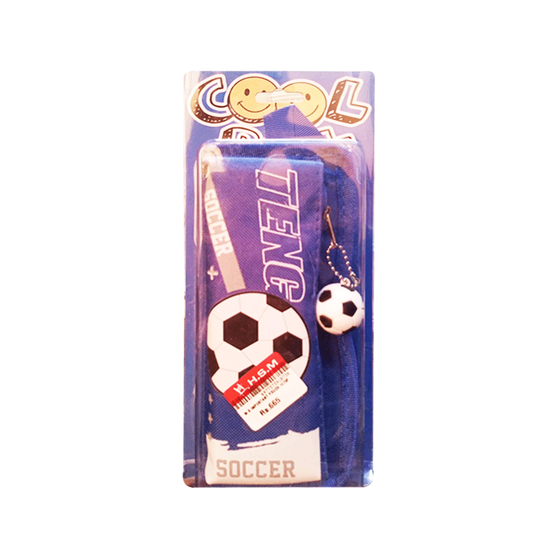 M.G IMPORTANT PENCIL POUCH SOCCER BLUE 1073P
