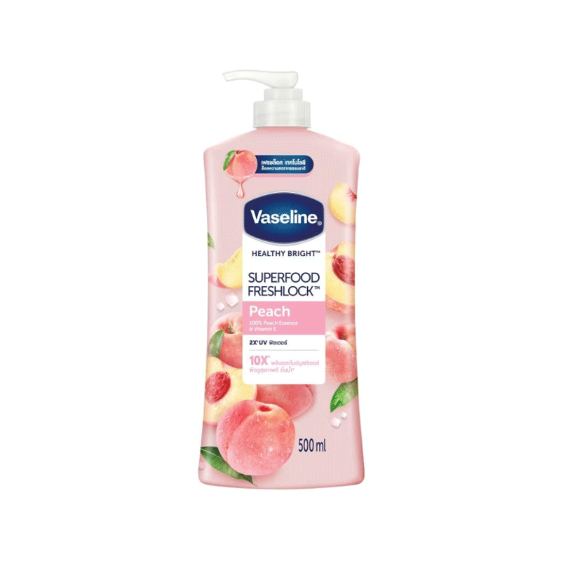 VASELINE BODY LOTION PEACH 500ML