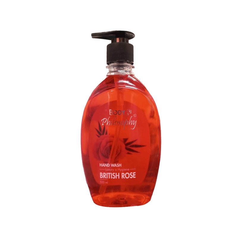 BODY PHILOSPHY HAND WASH BRITISH ROSE 500ML