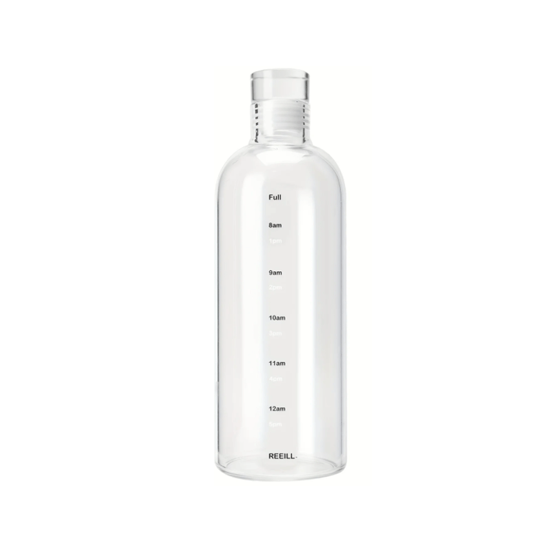 TRANSPARENT PLASTIC WATER BOTTLE TIME MARKER GS.S BOTTLE 102631