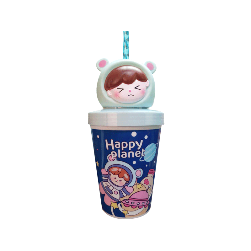 HAPPY PLANET GS.S PLASTIC STRAW GLASS SPACE 101184