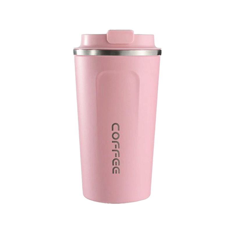 TRAVEL COFFEE MUG PINK STEEL GS.S 102068