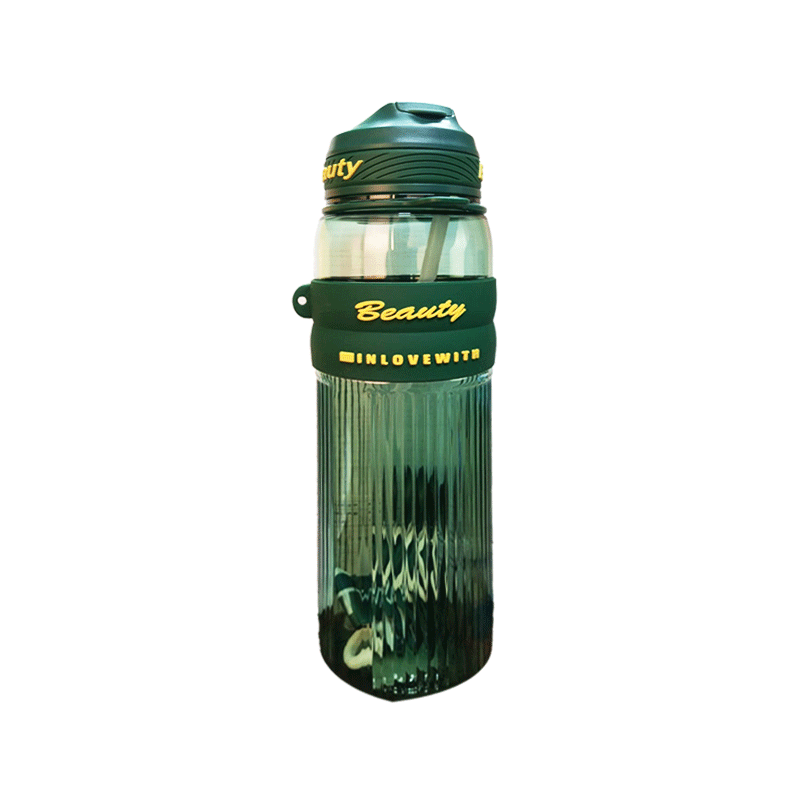 BEAUTY DAKR GREEN WATER BOTTLE PLASTIC GS.S 102225