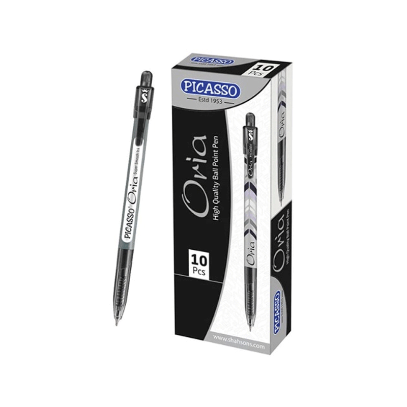 PICASSO ORIA BALL PEN BLACK 10`S