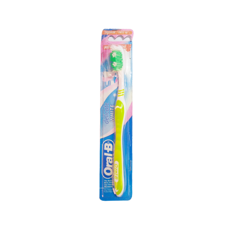 ORAL B TOOTH BRUSH DELICATE WHITE MEDIUM 40