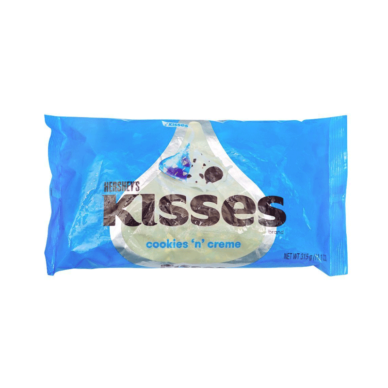 HERSHEYS KISSES COOKIES N CREAM CHOCOLATE 315GM