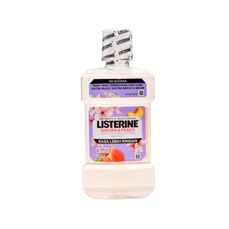 LISTERINE MOUTHWASH SAKURA&PEACH 250ML