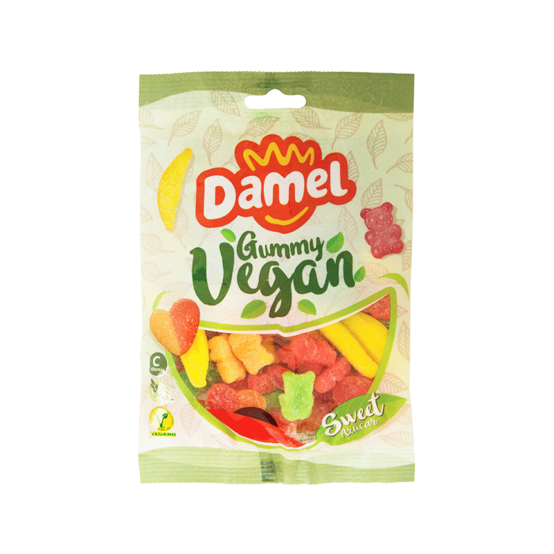 DAMEL GUMMY VEGAN SWEET AZUCAR JELLY 80GM