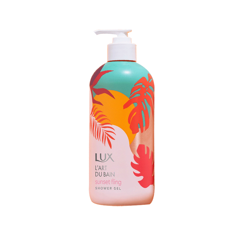 LUX SHOWER GEL SUNSET FLING 470ML