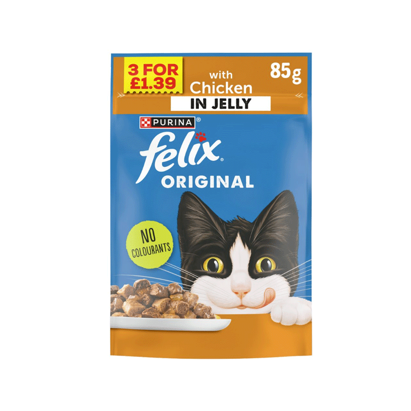 FELIX CAT FOOD WITH CHICKEN IN JELLY 85GM