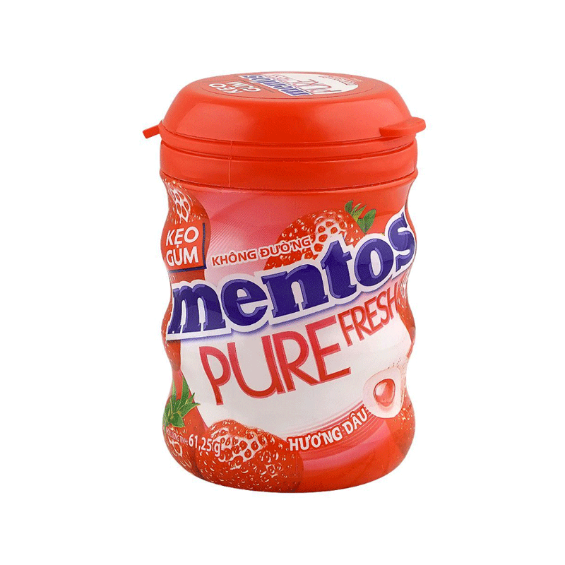 MENTOS GUM PURE FRESH STRAWBERRY 61.25GM