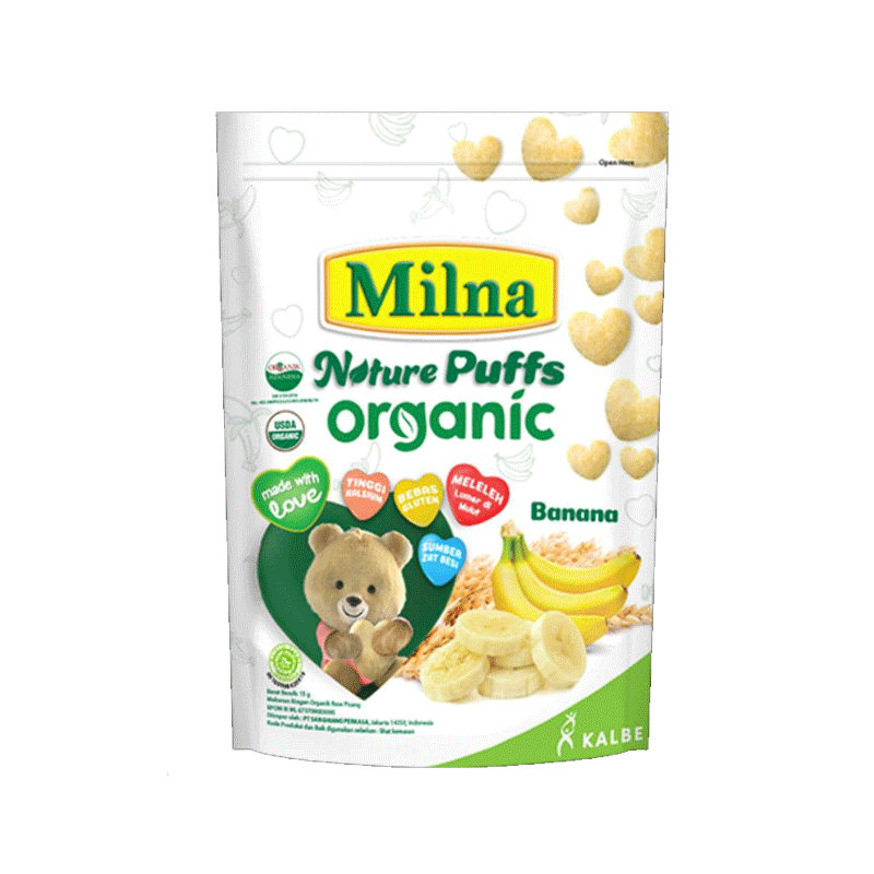 MILNA NATURE PUFFS ORGANIC BANANA POUCH