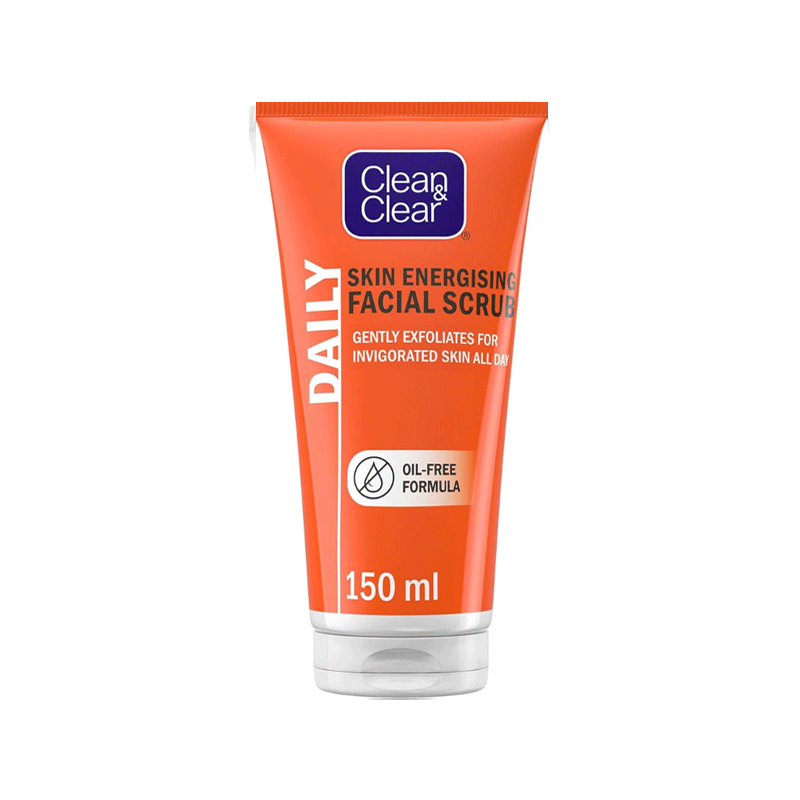 CLEAN&CLEAR DAILY FACIAL SCRUB MORNING ENERGY OIL FREE 150ML
