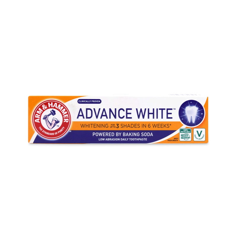 ARM & HAMMER TOOTHPASTE ADVANCE WHITE 3 SHADE 125GM