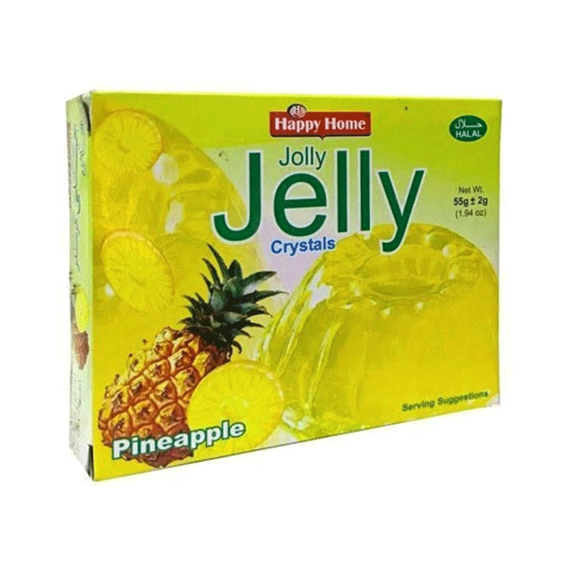 HAPPY HOME JELLY CRYSTALS PINEAPPLE 55G