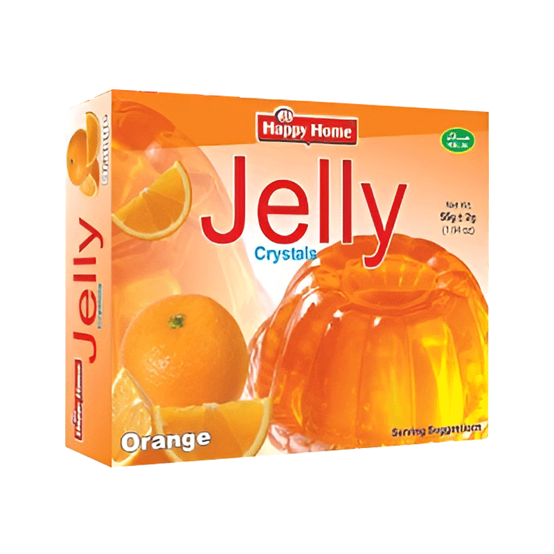 HAPPY HOME JELLY CRYSTALS ORANGE 55GM