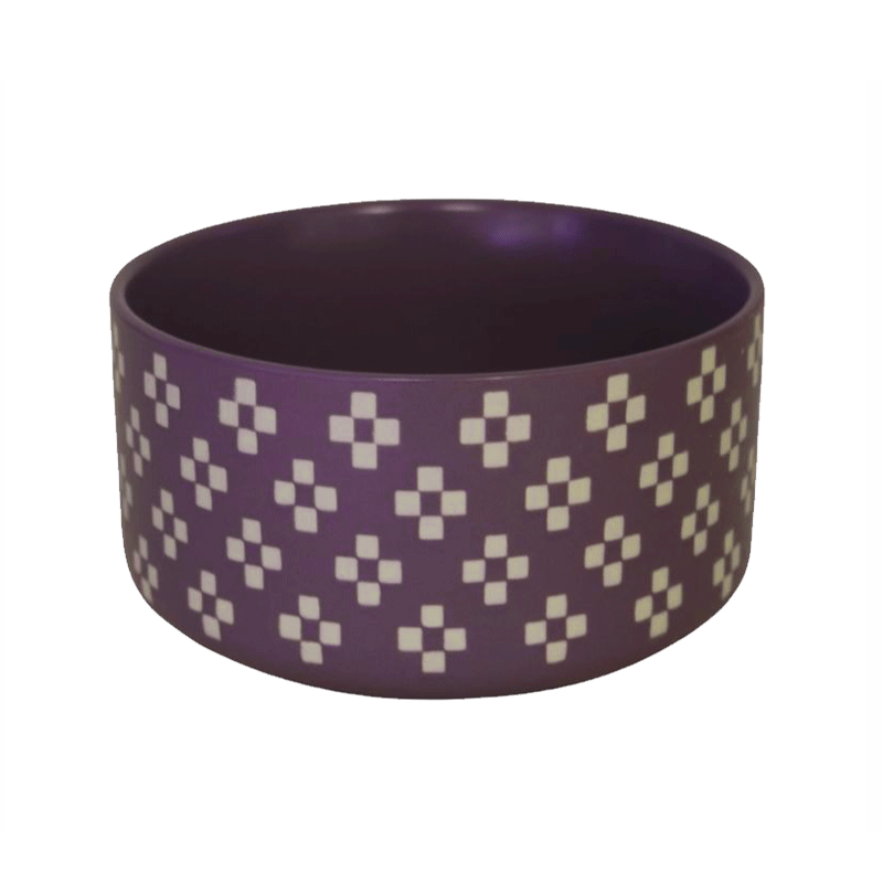 PATTERN BOWL PURPLE
