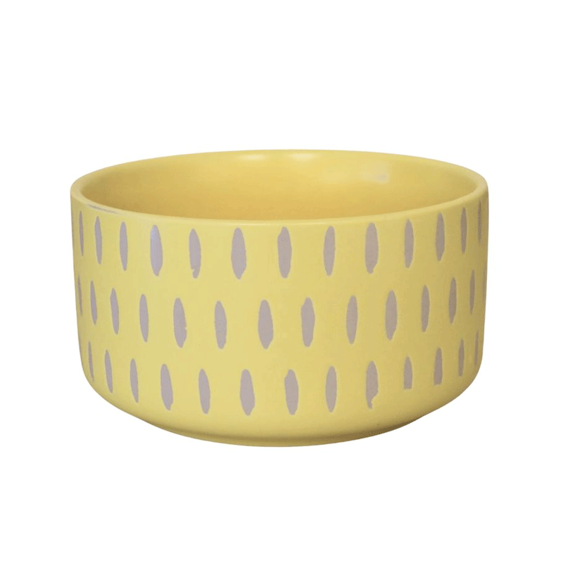 PATTERN BOWL YELLOW