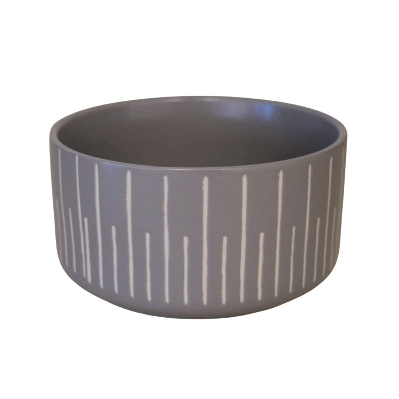 PATTERN BOWL GRAY