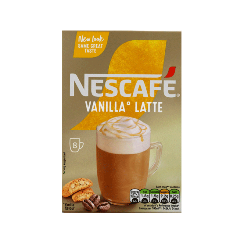 NESCAFE COFFEE MENU LATTE VANILLA 18GM