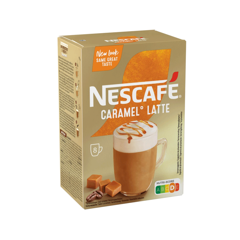 NESCAFE COFFEE MENU LATTE CARAMEL 136GM