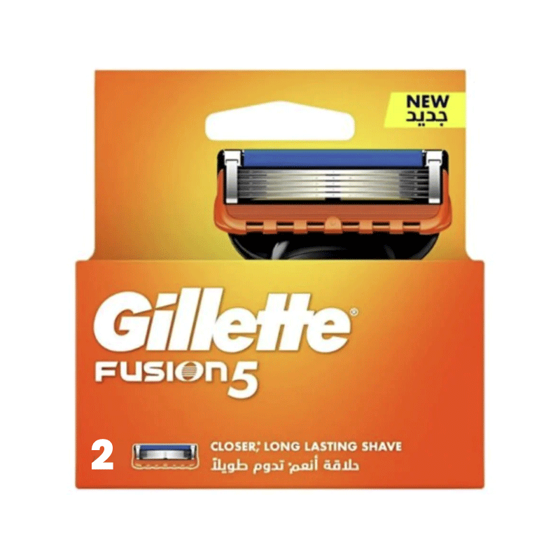 GILLETTE FUSION 5 CARTRIDGES 2'S
