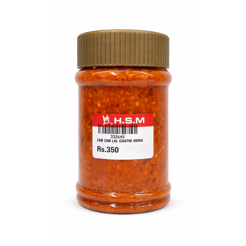 ZAM ZAM LAL CHATNI 400GM