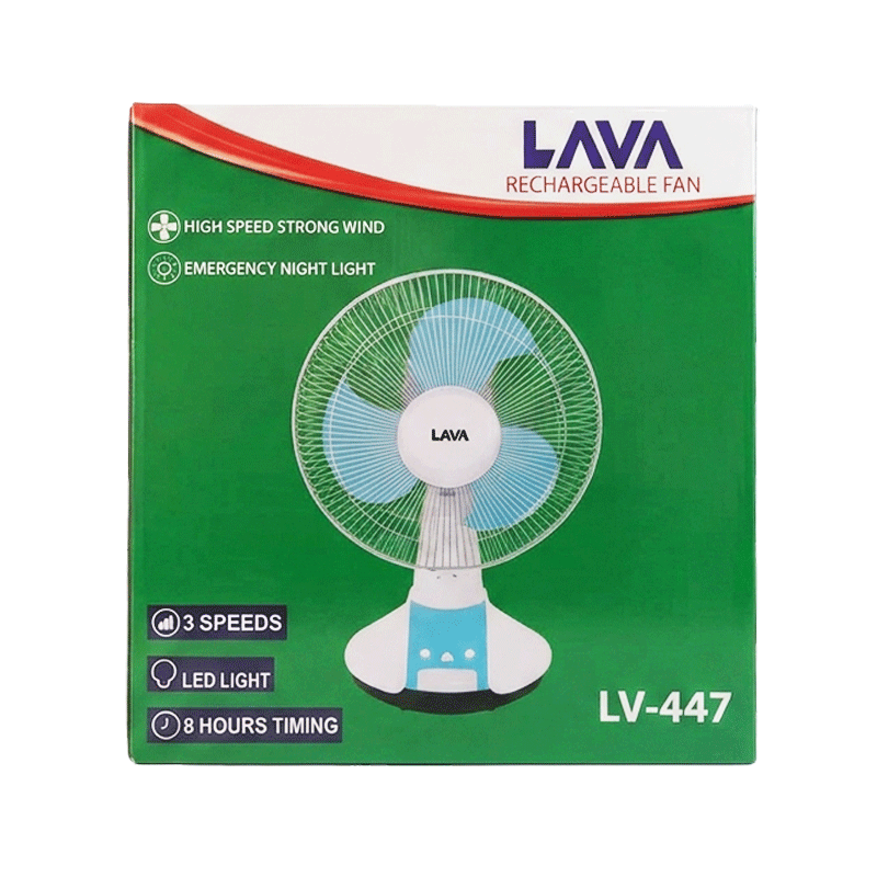 LAVA RECHARGEABLE FAN 447 12