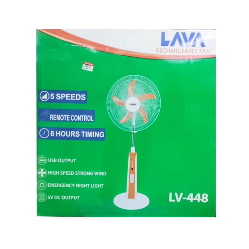 LAVA RECHARGEABLE FAN 448