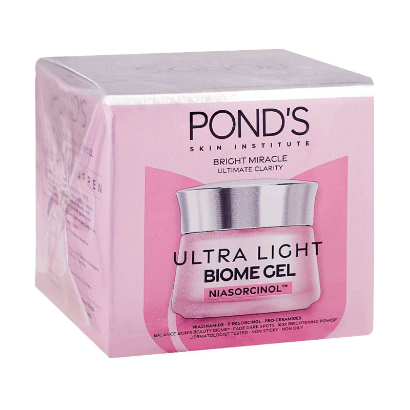PONDS BRIGHT MIRACLE ULTRA LIGHT BIOME GEL 50GM