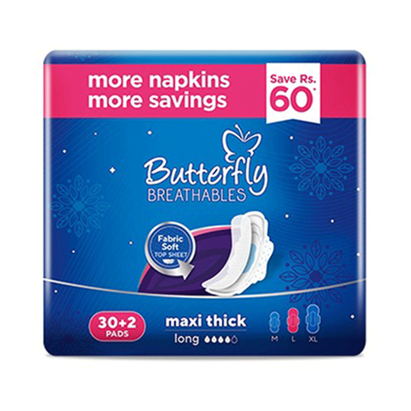 BUTTERFLY BREATHABLE MAXI LONG TRIO 12X32