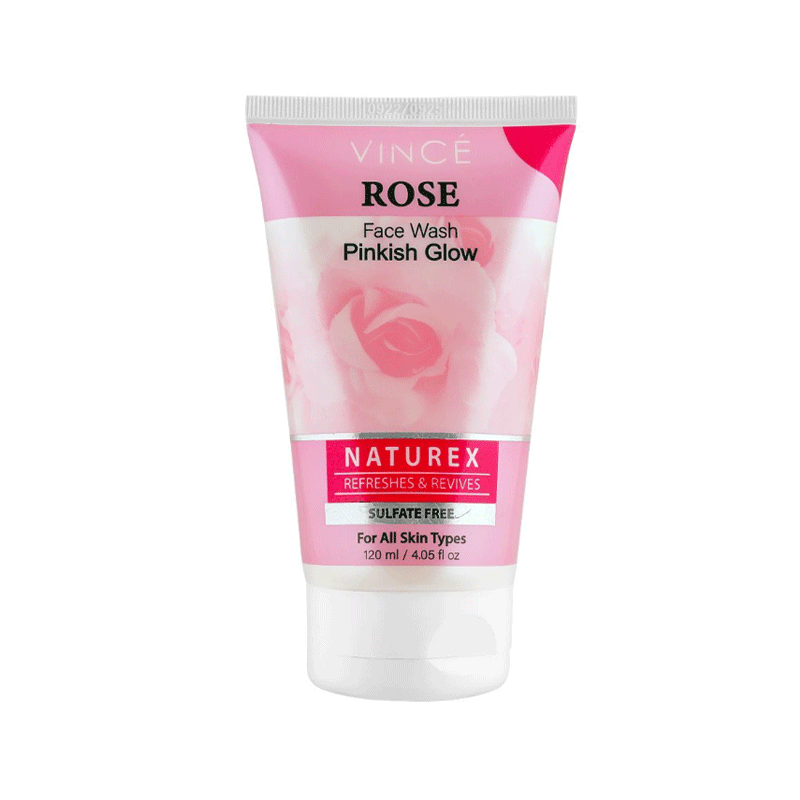 VINCE ROSE PINKISH GLOW FACE WASH 120ML
