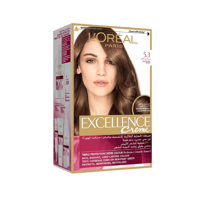 LOREAL EXCELLENCE HAIR COLOR NO 5.3