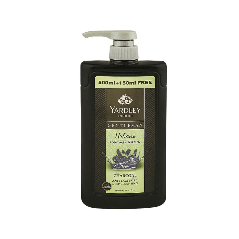 YARDLEY GENTLEMAN URBANE CHARCOAL BODY WASH 650ML