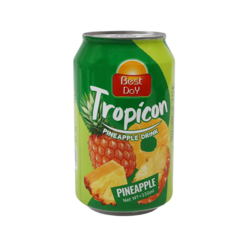 BEST DAY TROPICON PINEAPPLE DRINK CAN 330ML