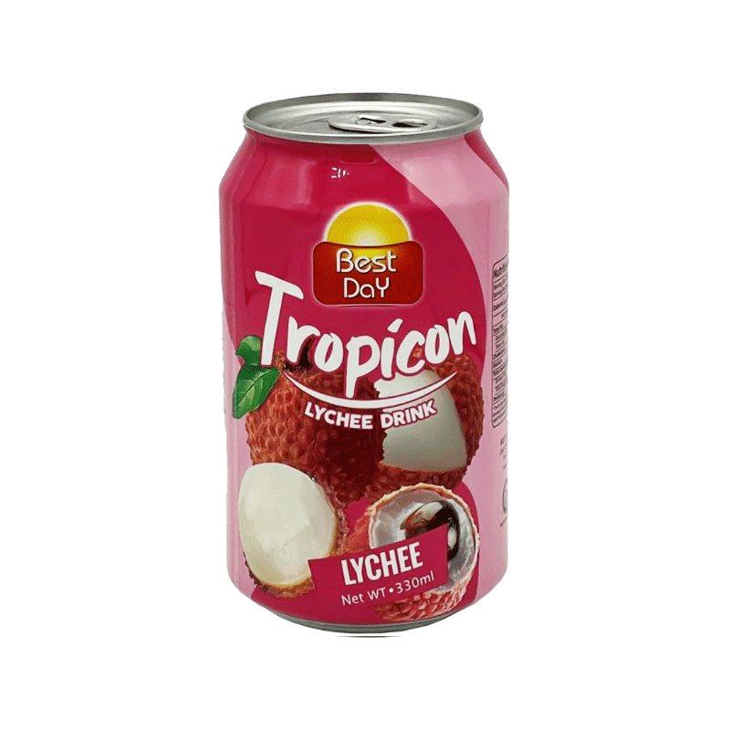 BEST DAY TROPICAL LYCHEE DRINK CAN 330ML