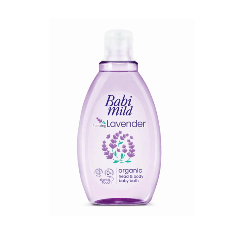 BABI MILD ORGANIC HEAD & BODY BATH RELAXING LAVENDER 180ML