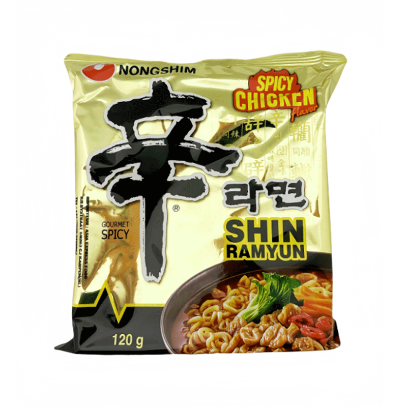 NONGSHIM NOODLES SPICY CHICKEN SHIN RAMYUN 120GM