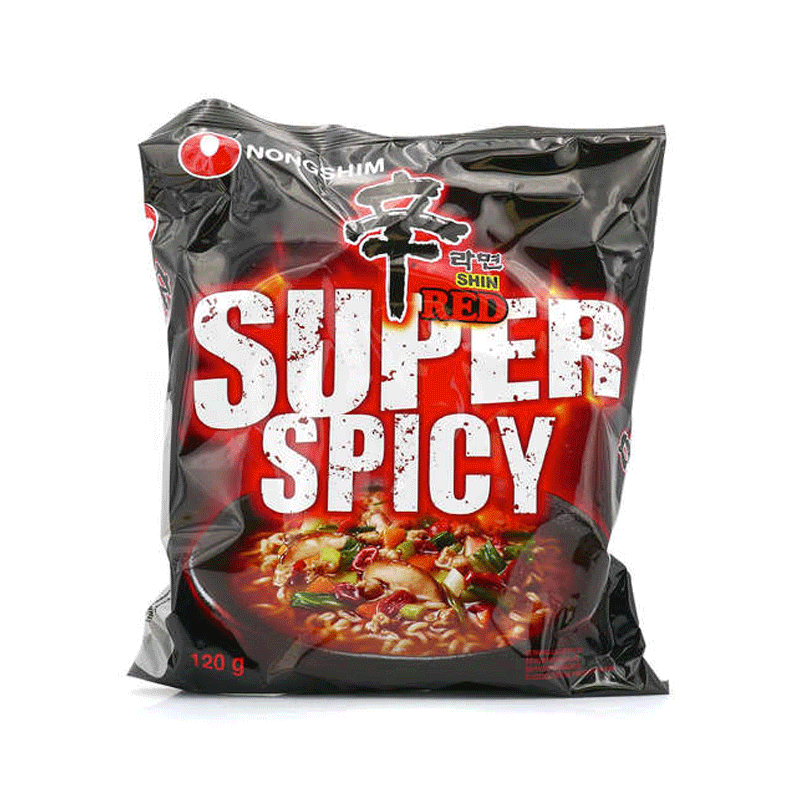 NONGSHIM NOODLES SHIN RED SUPER SPICY 120GM
