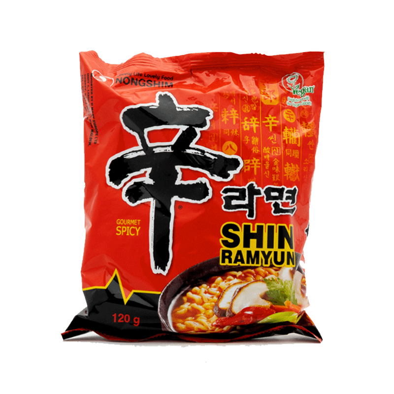 NONGSHIM NOODLES SHIN RAMYUN SPICY RED 120GM