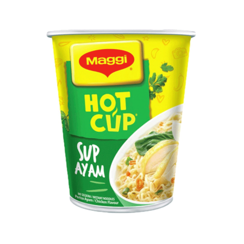 MAGGI INSTANT NOODLES HOT CUP SUP AYAM 57GM