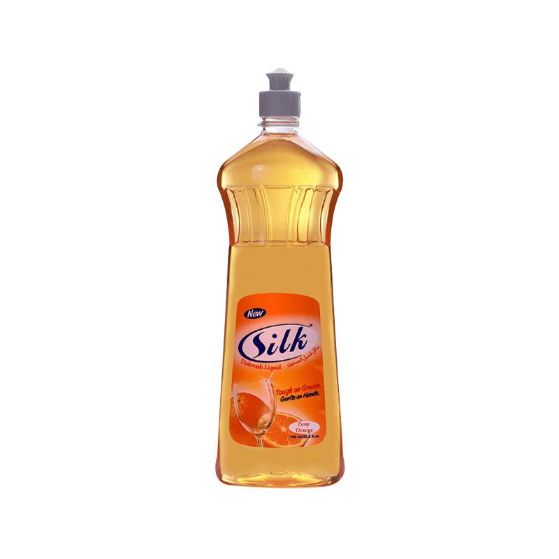 SILK DISHWASH LIQUID ZESTY ORANGE 750ML