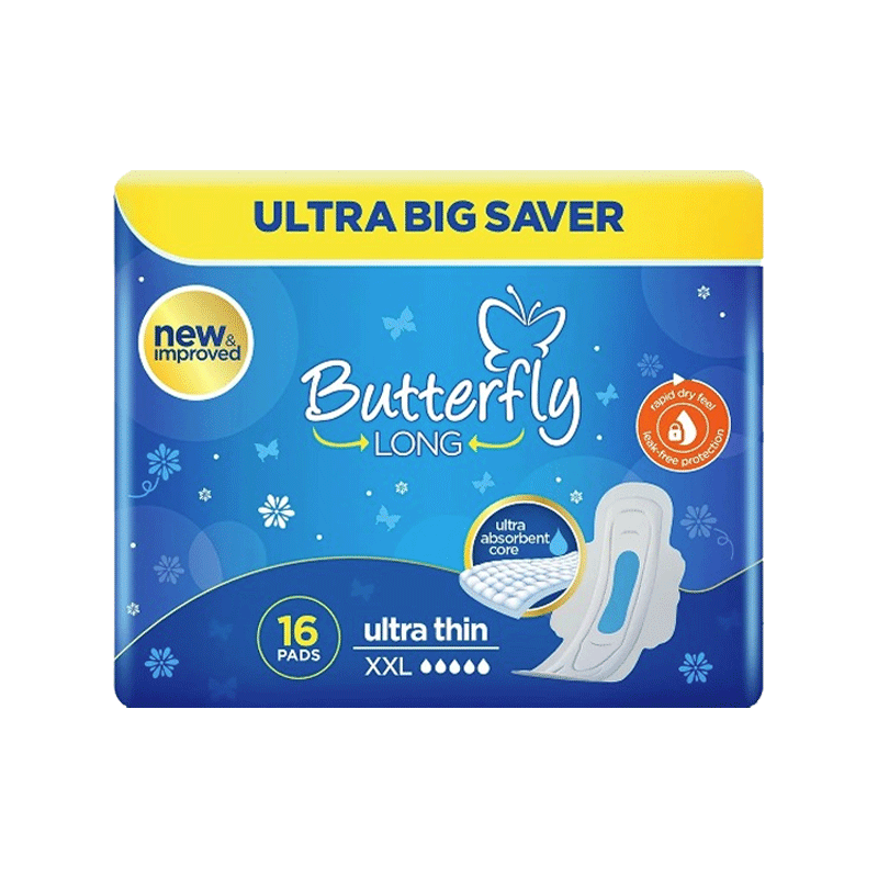 BUTTERFLY PADS ULTRA THIN LONG 16S XXL