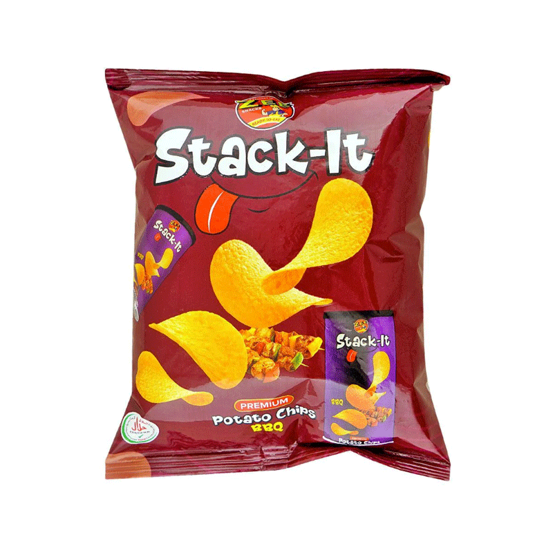 ZEE STACKIT BBQ POTATO CHIPS 40GM