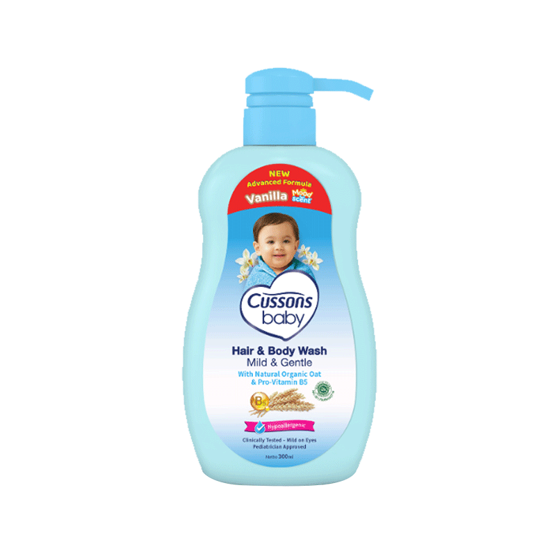 CUSSONS BABY WASH MILD & GENTLE 300ML PUMP