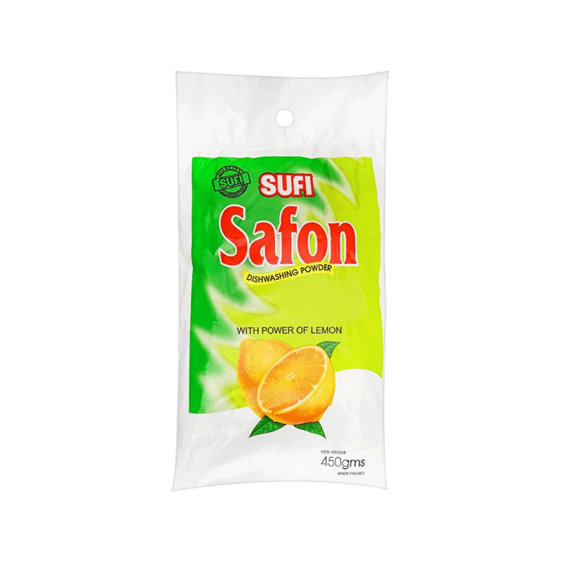 SAFON SUFI DISHWASHING POWDER 450Gm