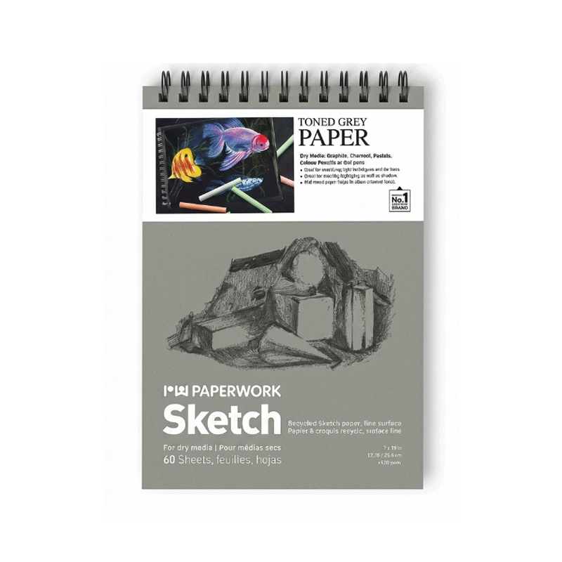 PAP.W SKETCH BOOK DRY MEDIUMS