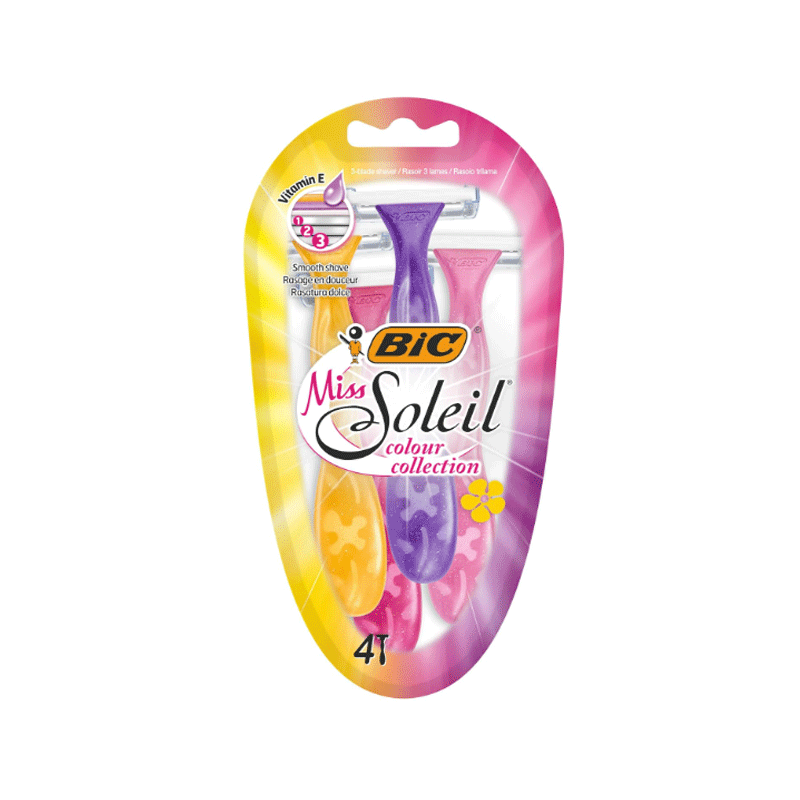 BIC SOLEIL SCENT COLOR COLLECTION RAZOR MIX 4S