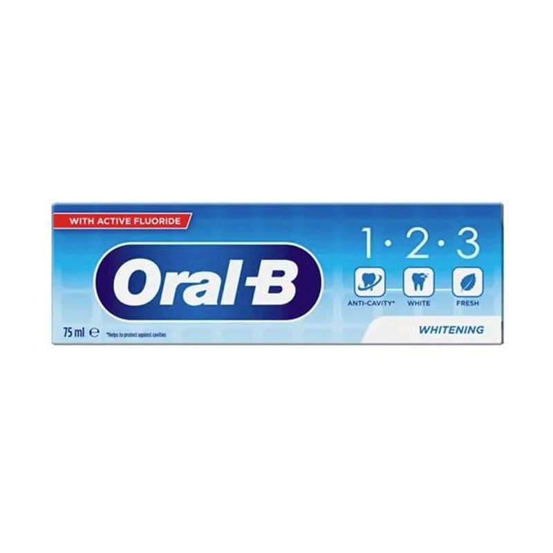 ORAL B TOOTHPASTE 123 WHITENING 75ML