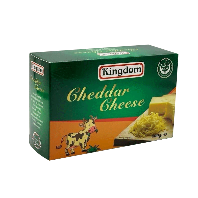 KINGDOM CHEDDAR CHEESE 400GM